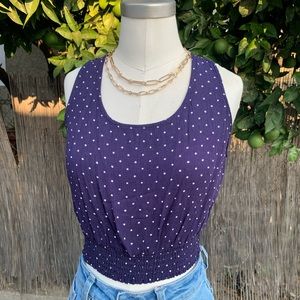 Polka dot halter top